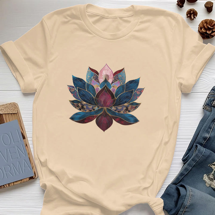 Olivenorma Lotus Flower Budismo Zen Camiseta