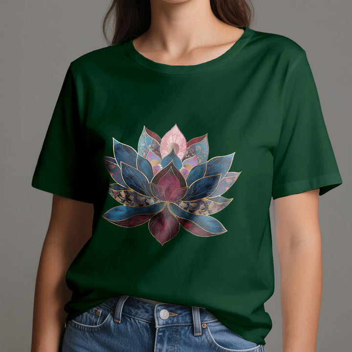 Olivenorma Lotus Flower Budismo Zen Camiseta