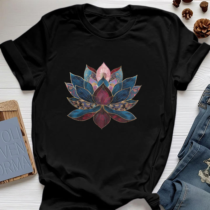 Olivenorma Lotus Flower Budismo Zen Camiseta