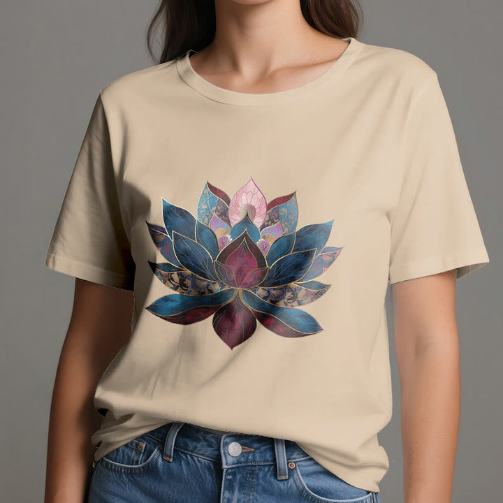 Olivenorma Lotus Flower Budismo Zen Camiseta