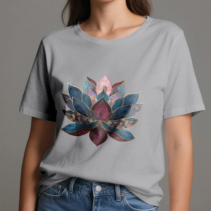 Olivenorma Lotus Flower Budismo Zen Camiseta