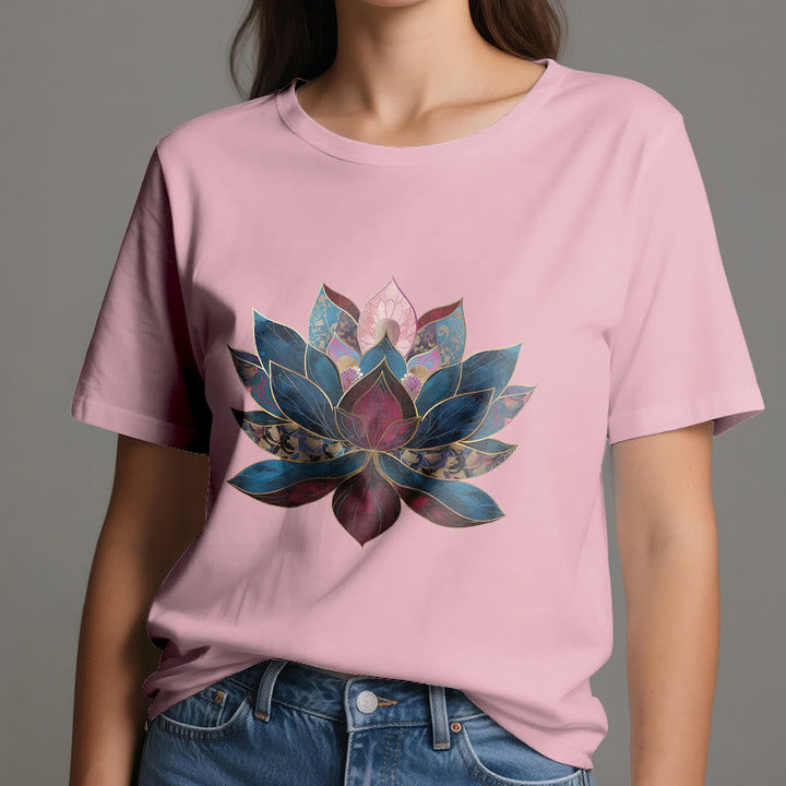 Olivenorma Lotus Flower Budismo Zen Camiseta