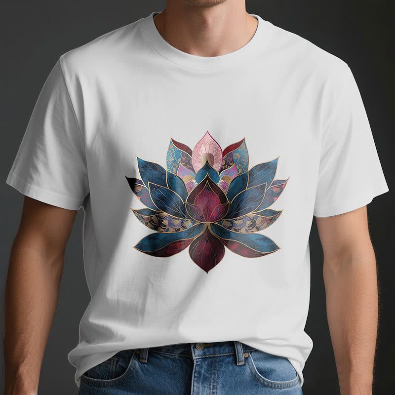 Olivenorma Lotus Flower Budismo Zen Camiseta