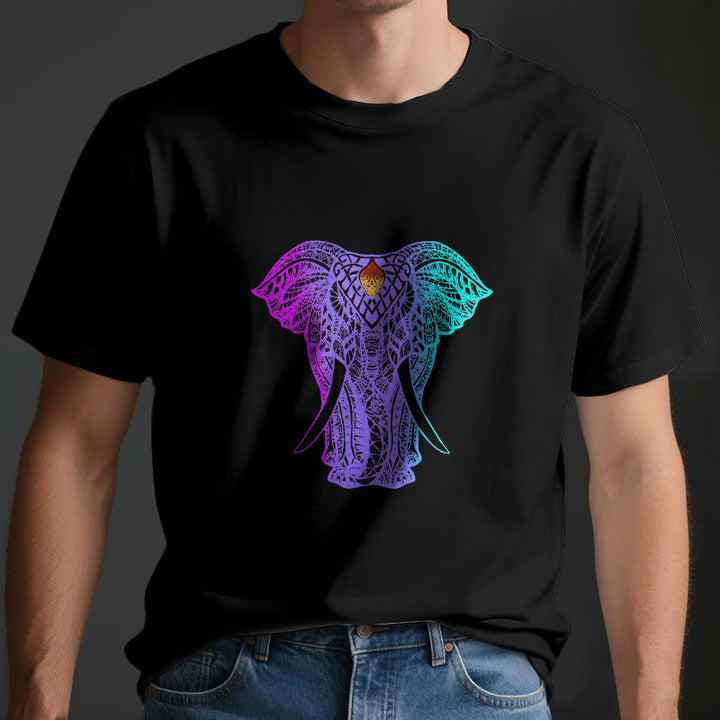 Camiseta de yoga con elefante y mandala de Olivenorma