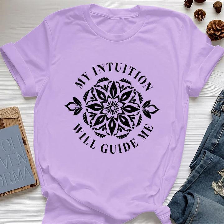 Olivenorma "MI INTUICIÓN ME GUÍA" Camiseta floral - Púrpura - 2XL - image 16