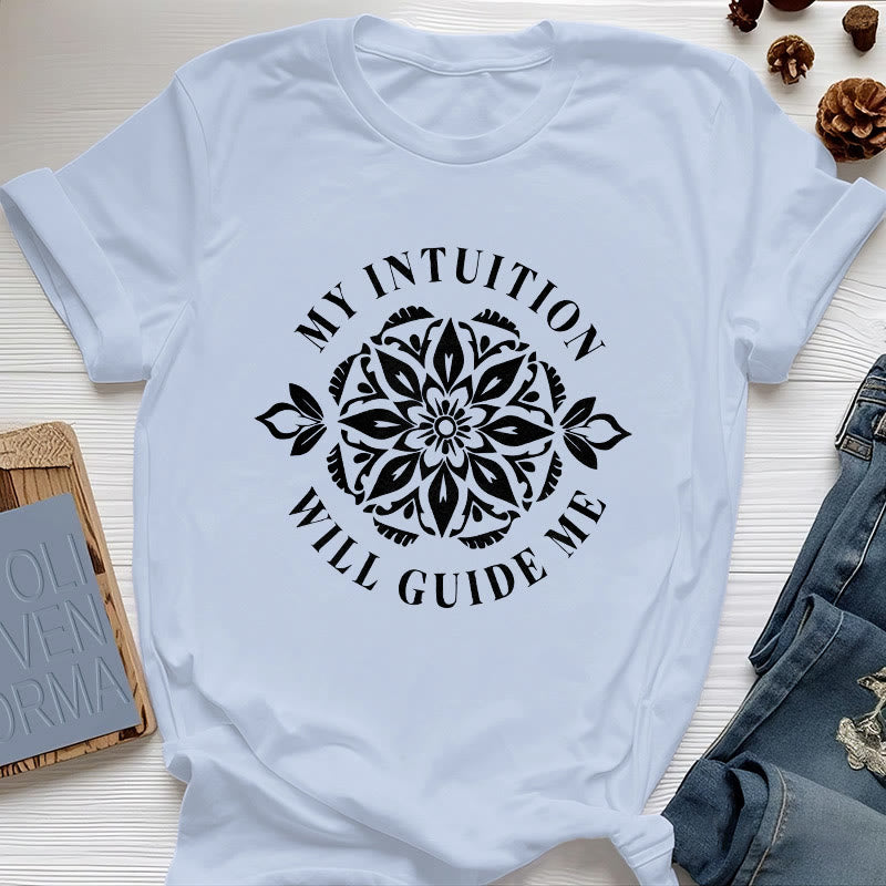 Olivenorma "MI INTUICIÓN ME GUÍA" Camiseta floral - Azul - 2XL - image 12