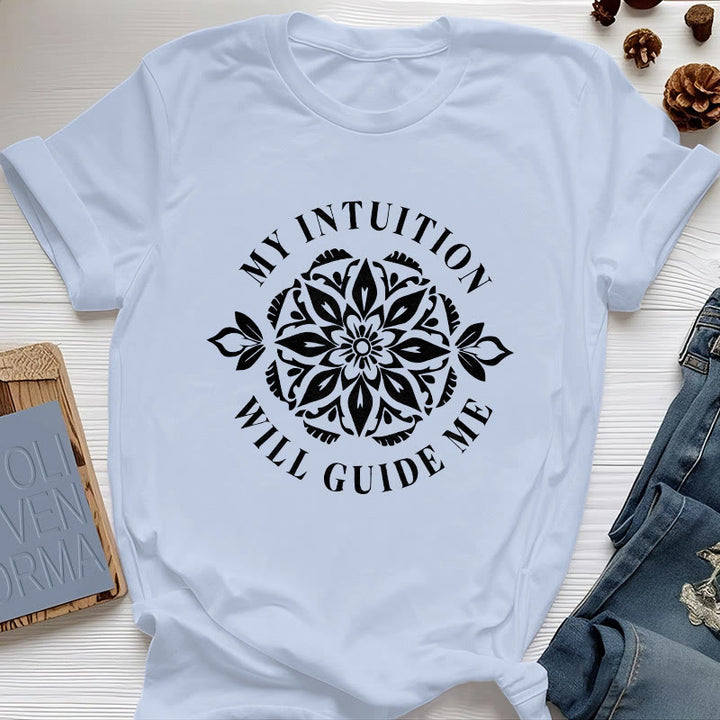 Olivenorma "MI INTUICIÓN ME GUÍA" Camiseta floral - Azul - 2XL - image 12