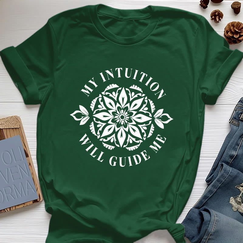 Olivenorma "MI INTUICIÓN ME GUÍA" Camiseta floral - Verde oscuro - 2XL - image 20