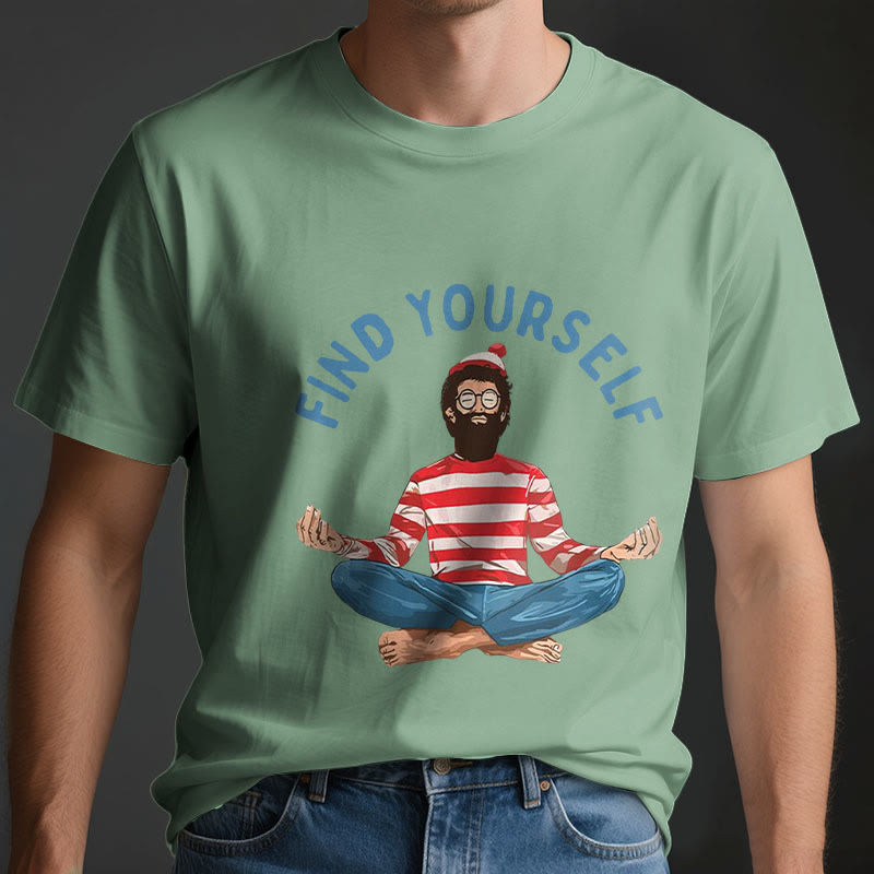 Olivenorma "Encuéntrate a ti mismo" Camiseta de algodón de meditación espiritual - image 4