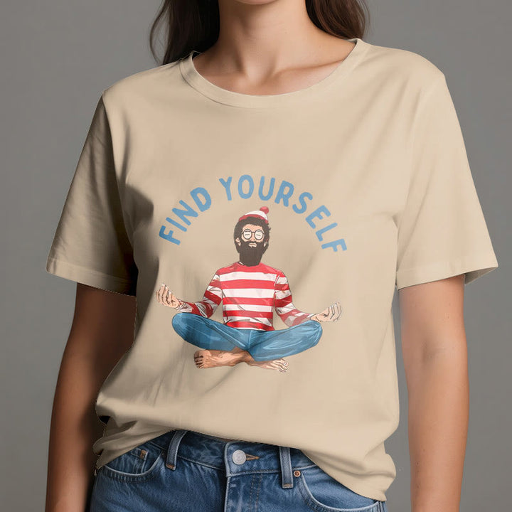 Olivenorma "Encuéntrate a ti mismo" Camiseta de algodón de meditación espiritual - image 13
