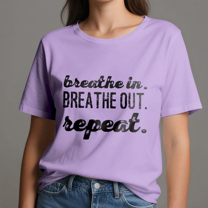 Camiseta de meditación espiritual Olivenorma "Inhala, exhala" - image 17
