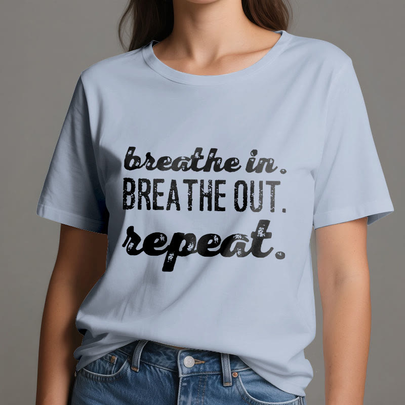 Camiseta de meditación espiritual Olivenorma "Inhala, exhala" - image 13