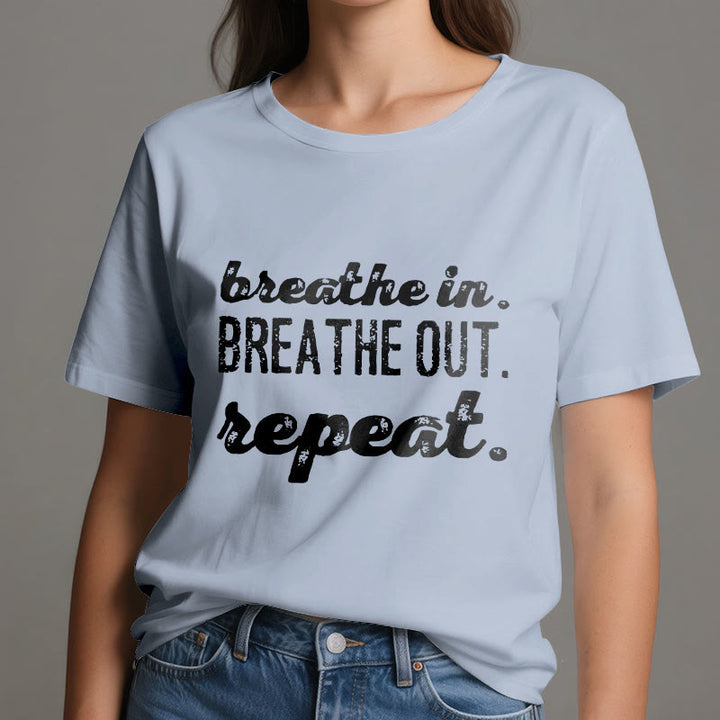 Camiseta de meditación espiritual Olivenorma "Inhala, exhala" - image 13