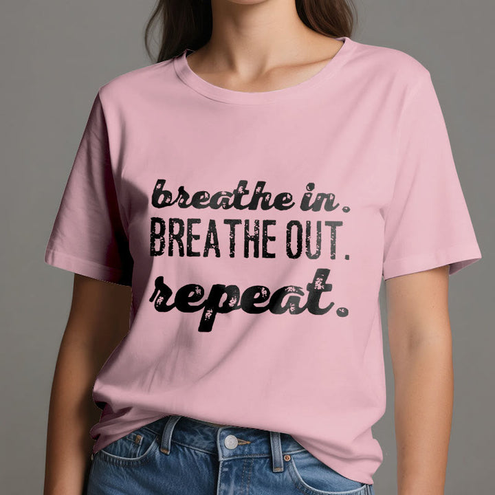 Camiseta de meditación espiritual Olivenorma "Inhala, exhala" - image 15