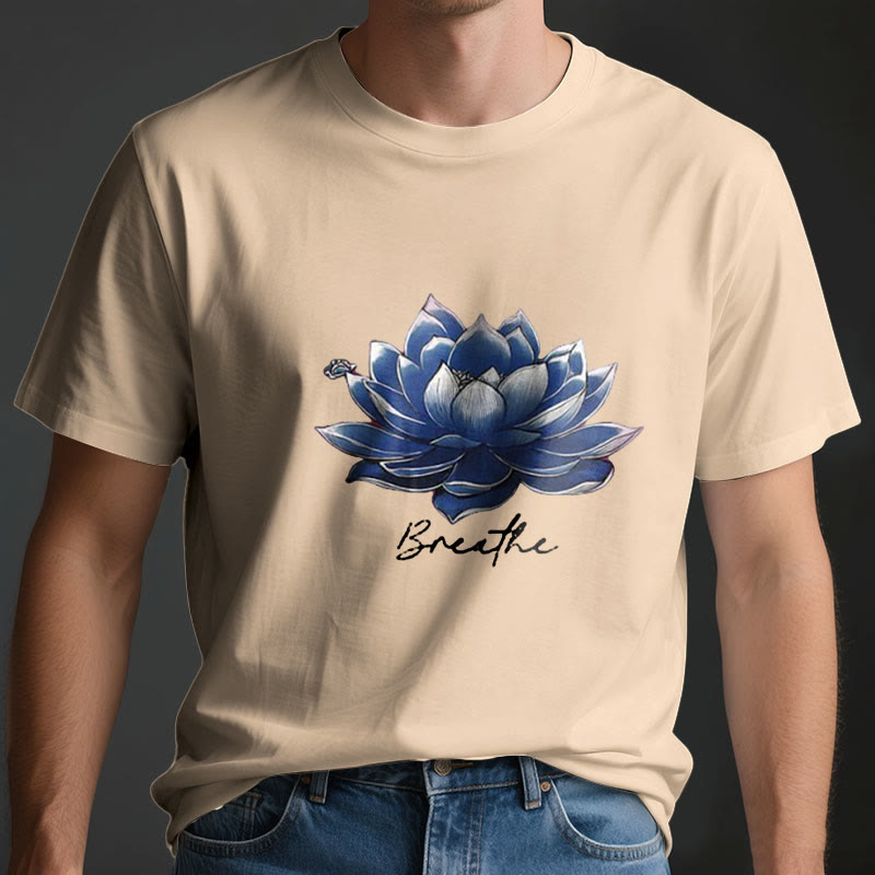 Camiseta espiritual Olivenorma "BREATHE" de Lotus Yoga Apparel - image 4
