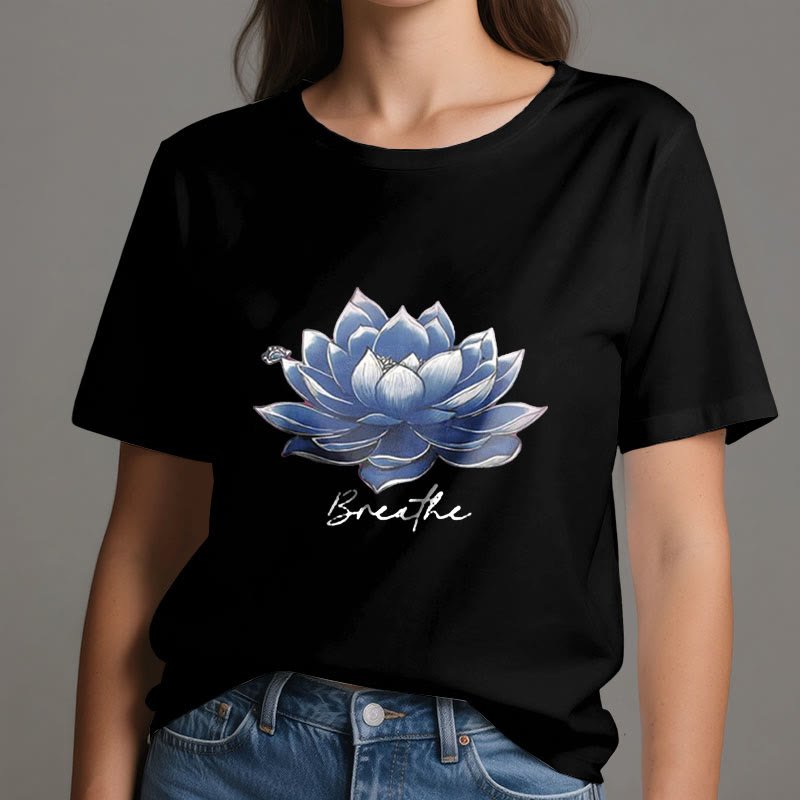 Camiseta espiritual Olivenorma "BREATHE" de Lotus Yoga Apparel - image 9