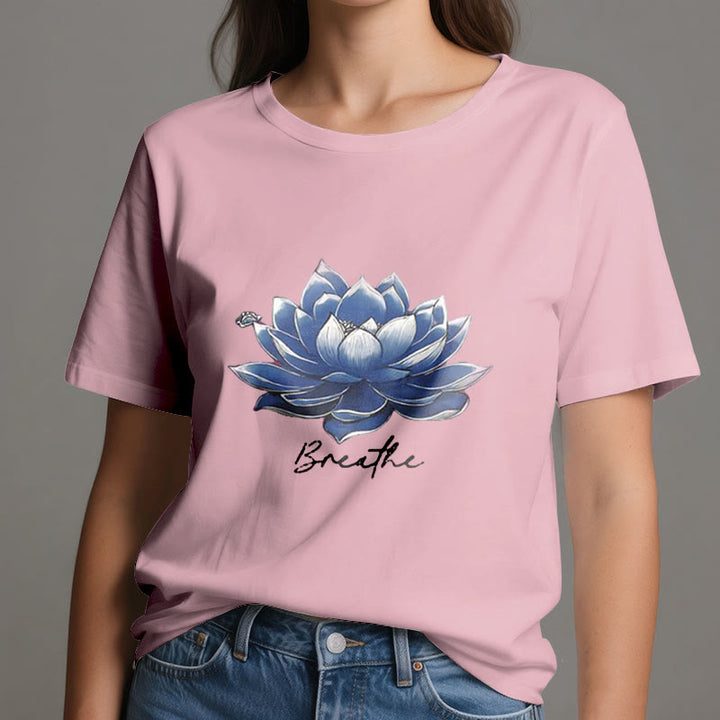 Camiseta espiritual Olivenorma "BREATHE" de Lotus Yoga Apparel - image 15