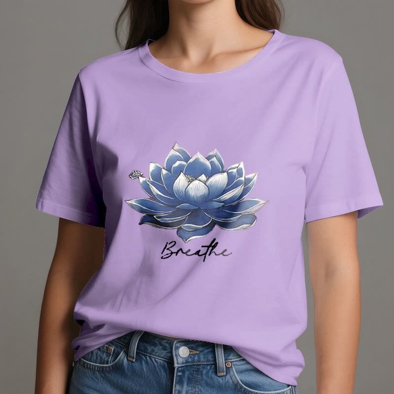 Camiseta espiritual Olivenorma "BREATHE" de Lotus Yoga Apparel - image 17