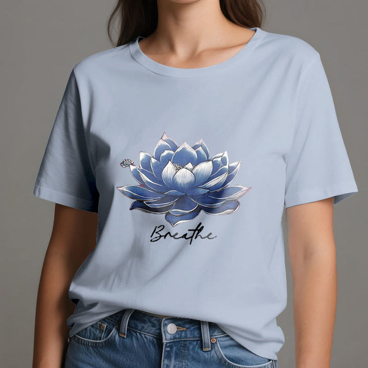 Camiseta espiritual Olivenorma "BREATHE" de Lotus Yoga Apparel - image 13