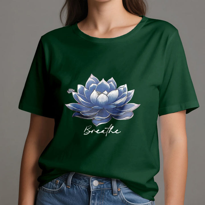 Camiseta espiritual Olivenorma "BREATHE" de Lotus Yoga Apparel - image 21