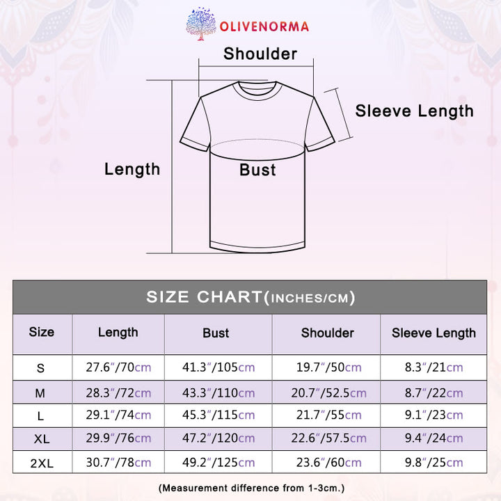 Camiseta de yoga de algodón con flores y hojas de loto de Olivenorma - image 5