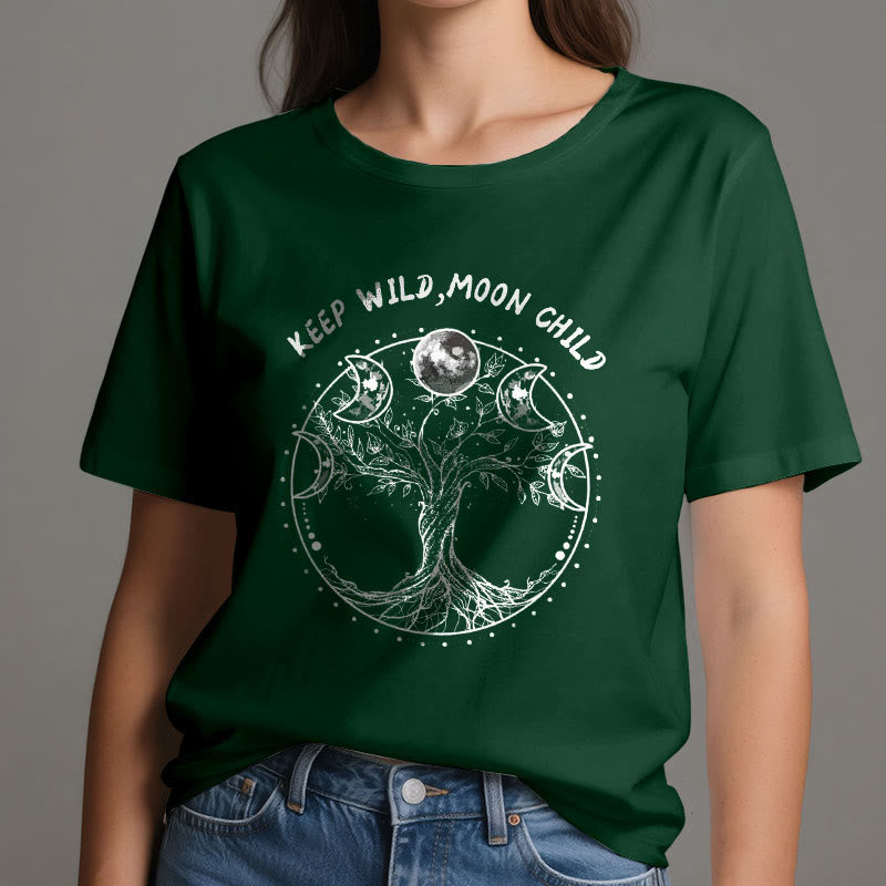 Camisetas de Olivenorma "KEEP WILD, MOON CHILD" con las fases lunares del Árbol de la Vida - image 21