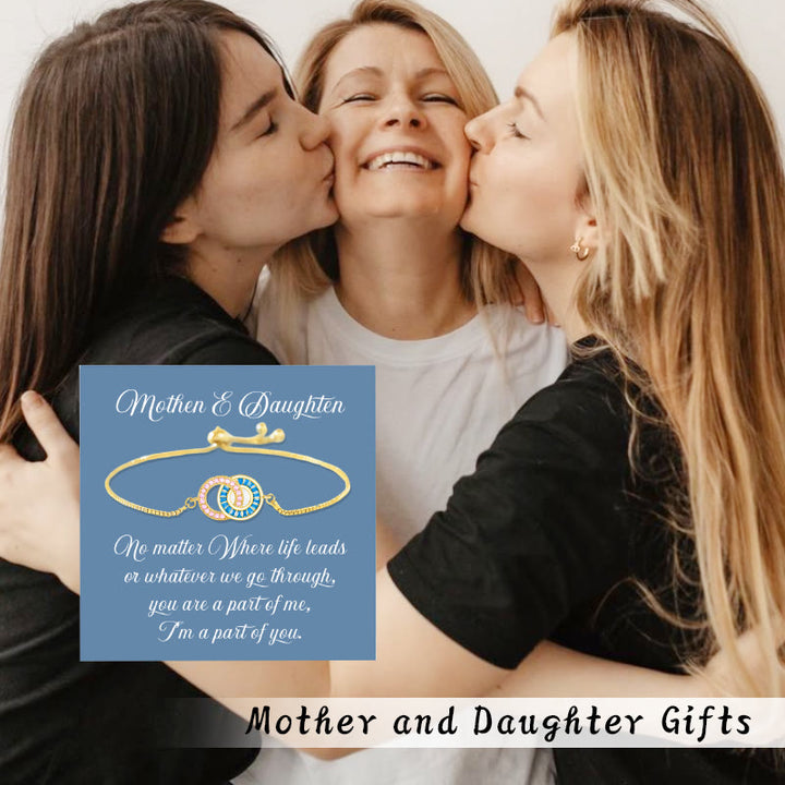 Pulsera de círculos entrelazados para madre e hija de Olivenorma
