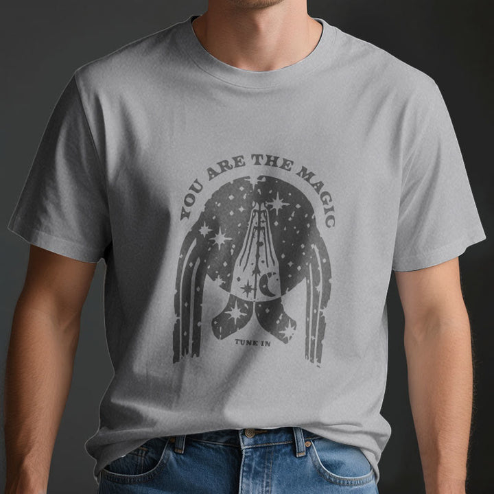 Camiseta de yoga Olivenorma "Sintonízate, eres mágico"