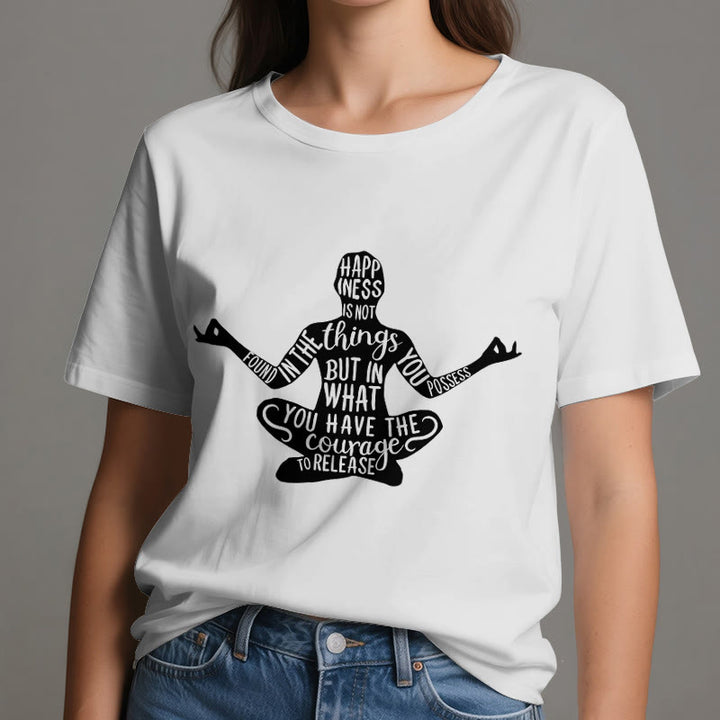 Camiseta de meditación Olivenorma de algodón para yoga espiritual - image 7
