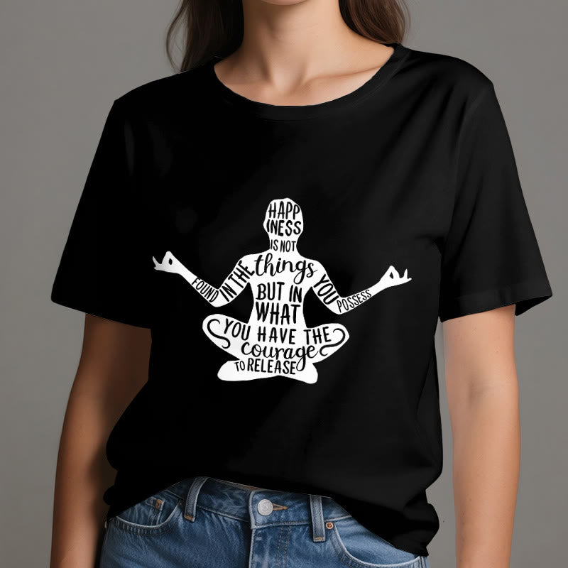 Camiseta de meditación Olivenorma de algodón para yoga espiritual - image 9