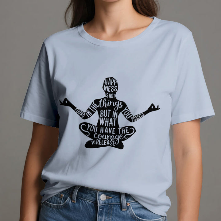 Camiseta de meditación Olivenorma de algodón para yoga espiritual - image 2