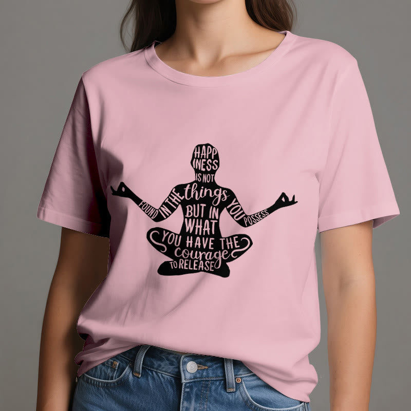 Camiseta de meditación Olivenorma de algodón para yoga espiritual - image 15