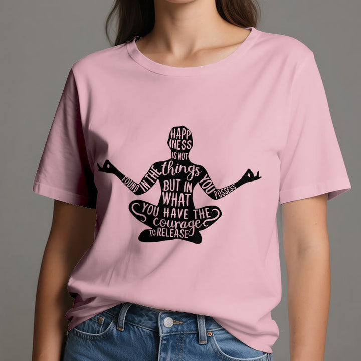 Camiseta de meditación Olivenorma de algodón para yoga espiritual - image 15
