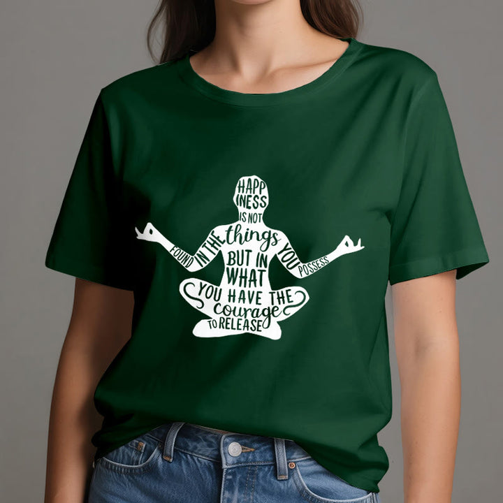 Camiseta de meditación Olivenorma de algodón para yoga espiritual - image 21
