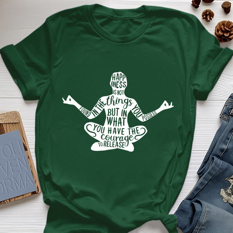 Camiseta de meditación Olivenorma de algodón para yoga espiritual - Verde oscuro - 2XL - image 20