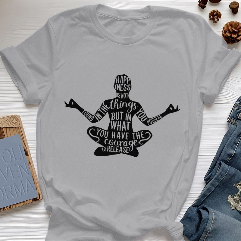 Camiseta de meditación Olivenorma de algodón para yoga espiritual - Gris - 2XL - image 10