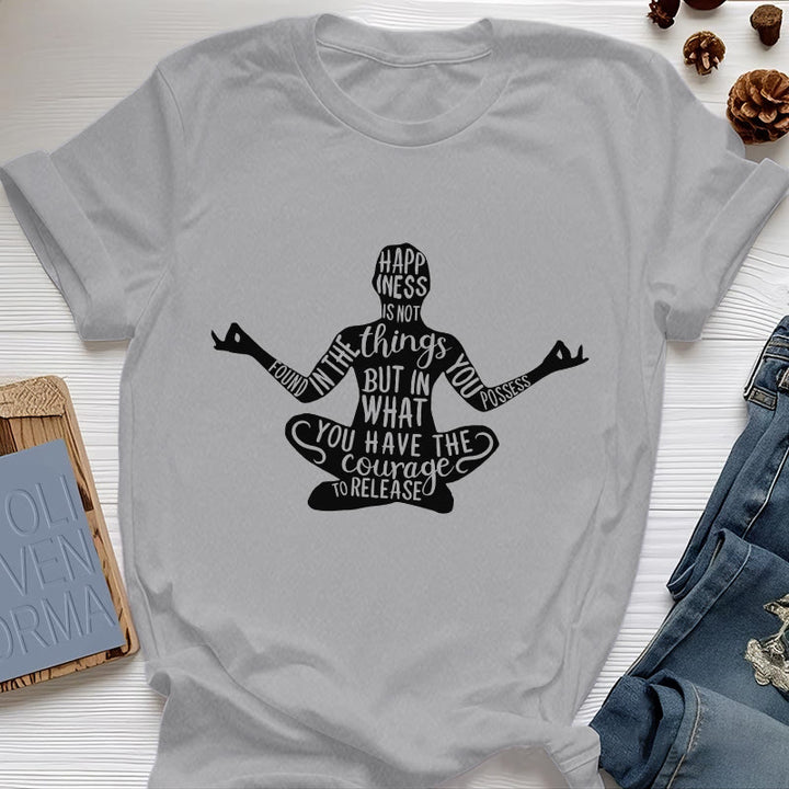 Camiseta de meditación Olivenorma de algodón para yoga espiritual - Gris - 2XL - image 10
