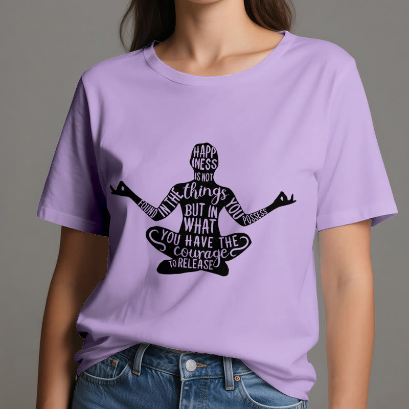 Camiseta de meditación Olivenorma de algodón para yoga espiritual - image 17