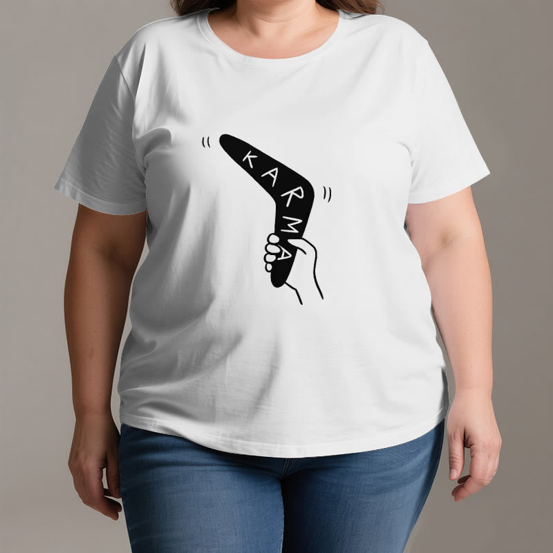 Camiseta divertida de Olivenorma "KARMA" para hacer ejercicio y yoga - image 3
