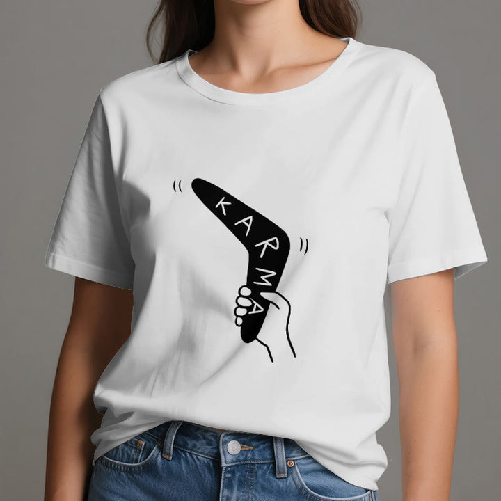 Camiseta divertida de Olivenorma "KARMA" para hacer ejercicio y yoga - image 2