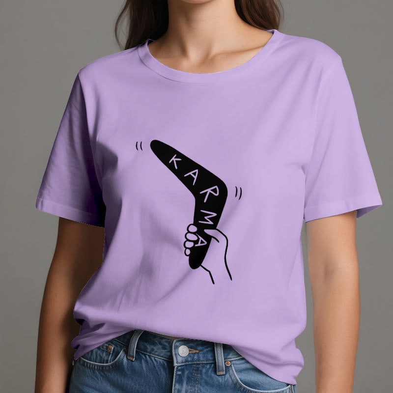 Camiseta divertida de Olivenorma "KARMA" para hacer ejercicio y yoga - image 17