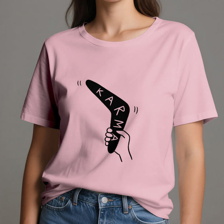 Camiseta divertida de Olivenorma "KARMA" para hacer ejercicio y yoga - image 15
