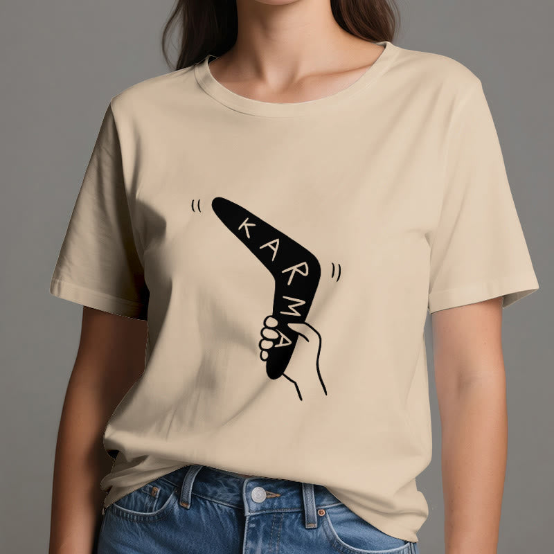 Camiseta divertida de Olivenorma "KARMA" para hacer ejercicio y yoga - image 11