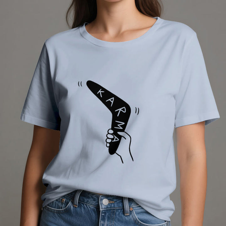 Camiseta divertida de Olivenorma "KARMA" para hacer ejercicio y yoga - image 13