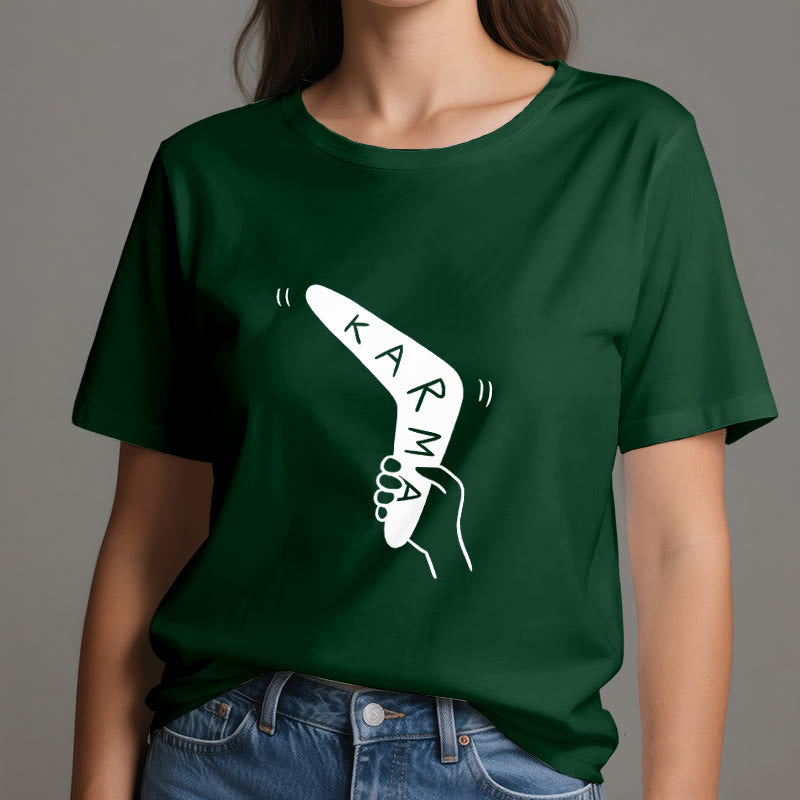 Camiseta divertida de Olivenorma "KARMA" para hacer ejercicio y yoga - image 21