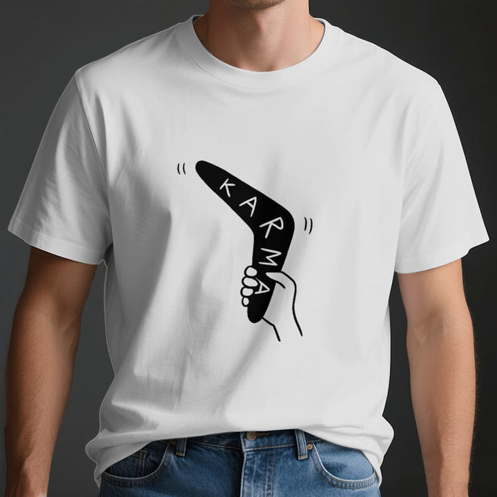 Camiseta divertida de Olivenorma "KARMA" para hacer ejercicio y yoga - image 4