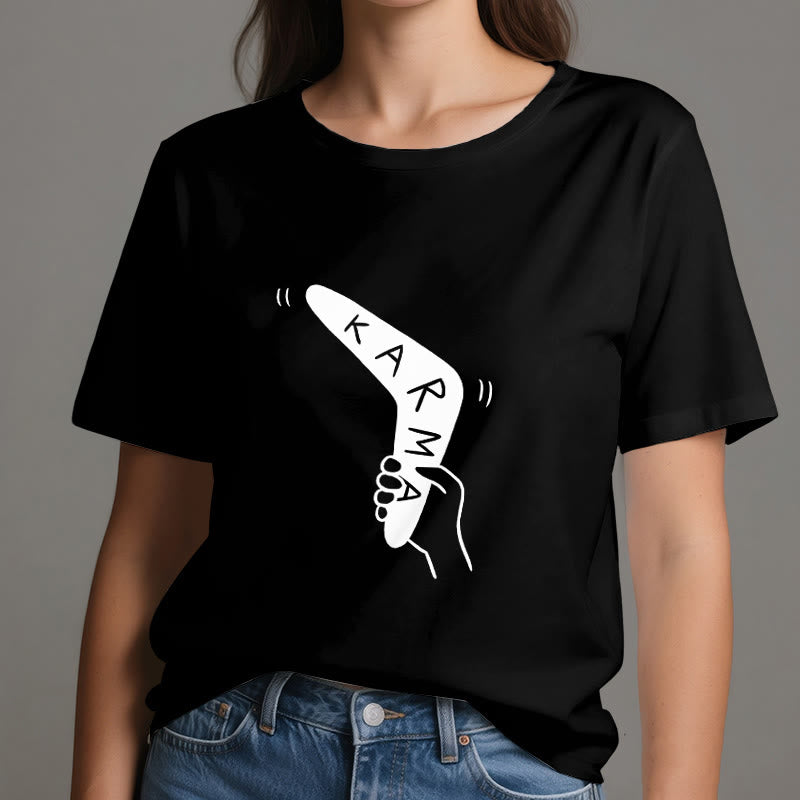 Camiseta divertida de Olivenorma "KARMA" para hacer ejercicio y yoga - image 7