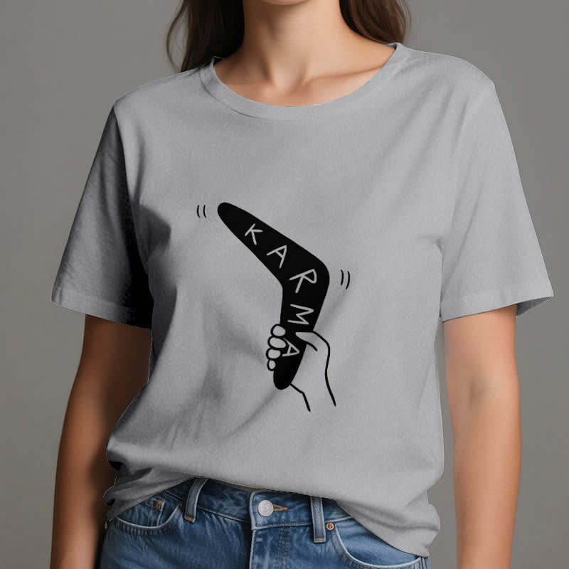 Camiseta divertida de Olivenorma "KARMA" para hacer ejercicio y yoga - image 9