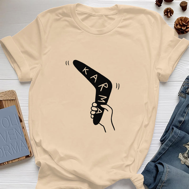 Camiseta divertida de Olivenorma "KARMA" para hacer ejercicio y yoga - Amarillo - 2XL - image 10