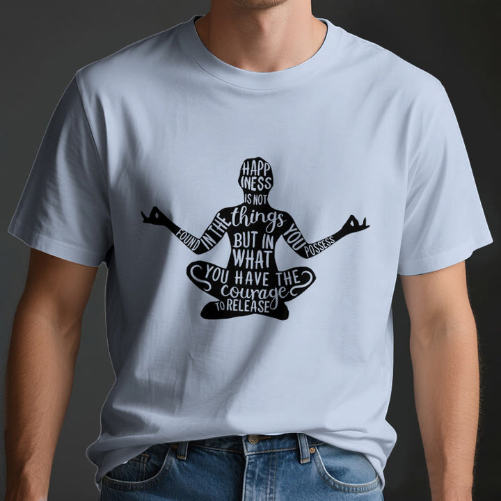 Camiseta de meditación Olivenorma de algodón para yoga espiritual - image 4